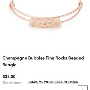 Alex and Ani Champagne Bubbles Fine Rocks Bangle